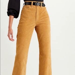Levis corduroy ribcage bootcut jeans